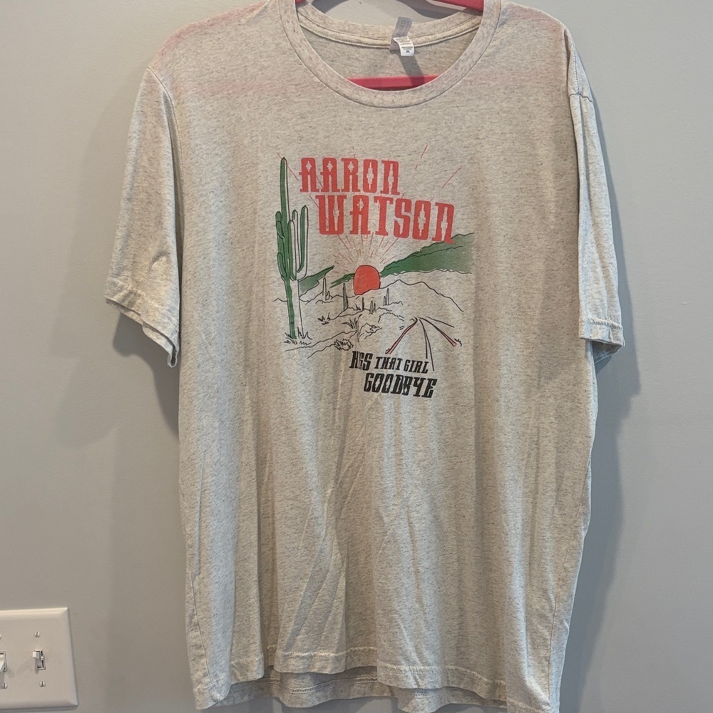 Bella Canvas Gray Graphic Tee with Desert Design